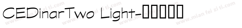CEDinarTwo Light字体转换